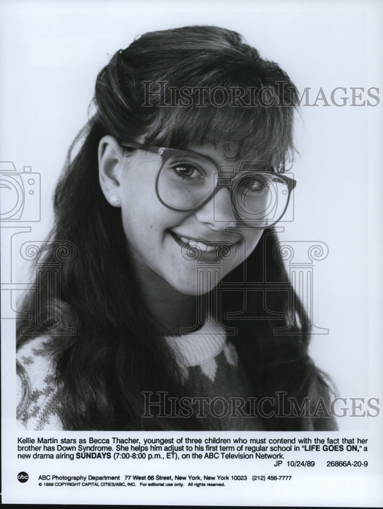 1989 Press Photo Kellie Martin in Life Goes On - cvp57793- Historic Images