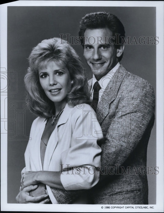 1986 Press Photo Heidi Bohay and Michael Spound in Arthur Haily's "Hotel"- Historic Images