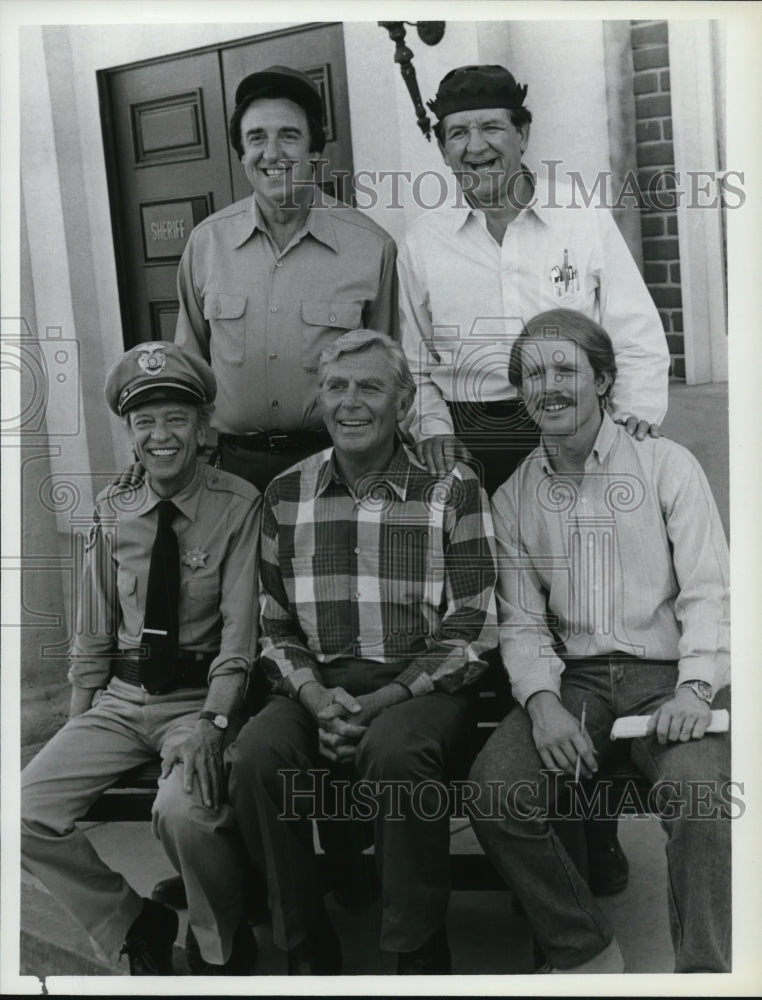 1987 Press Photo Jim Nabors George Lindsey Don Knotts Andy Griffith Ron Howard- Historic Images