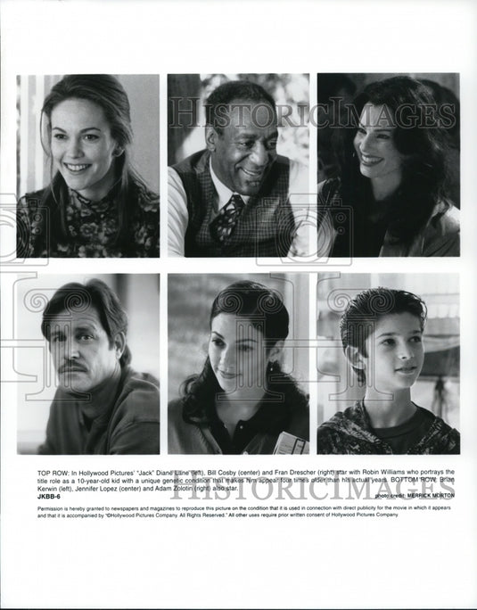 Press Photo Diane Lane Bill Cosby Fran Drescher Brian Kerwin Jennifer Lopez- Historic Images
