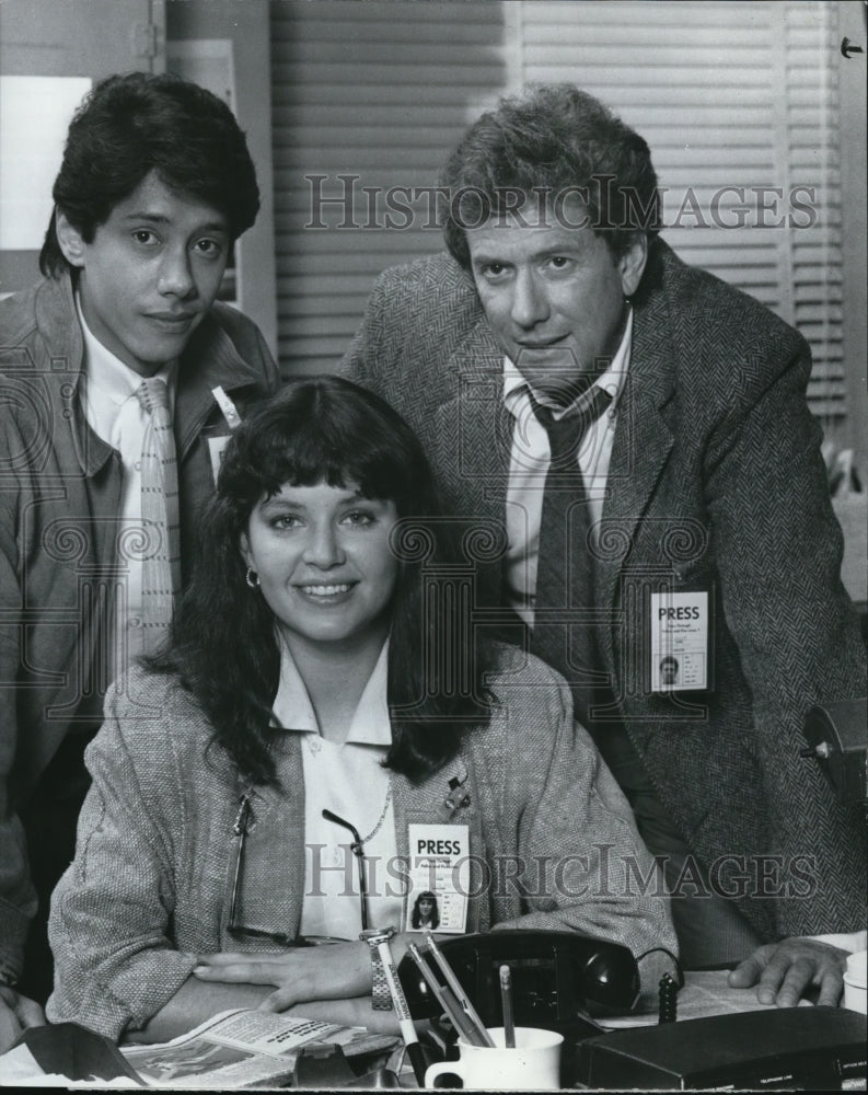 1987 Press Photo Dean Delvin Wendy Crewson Michael Murphy Hard Copy - cvp58614
