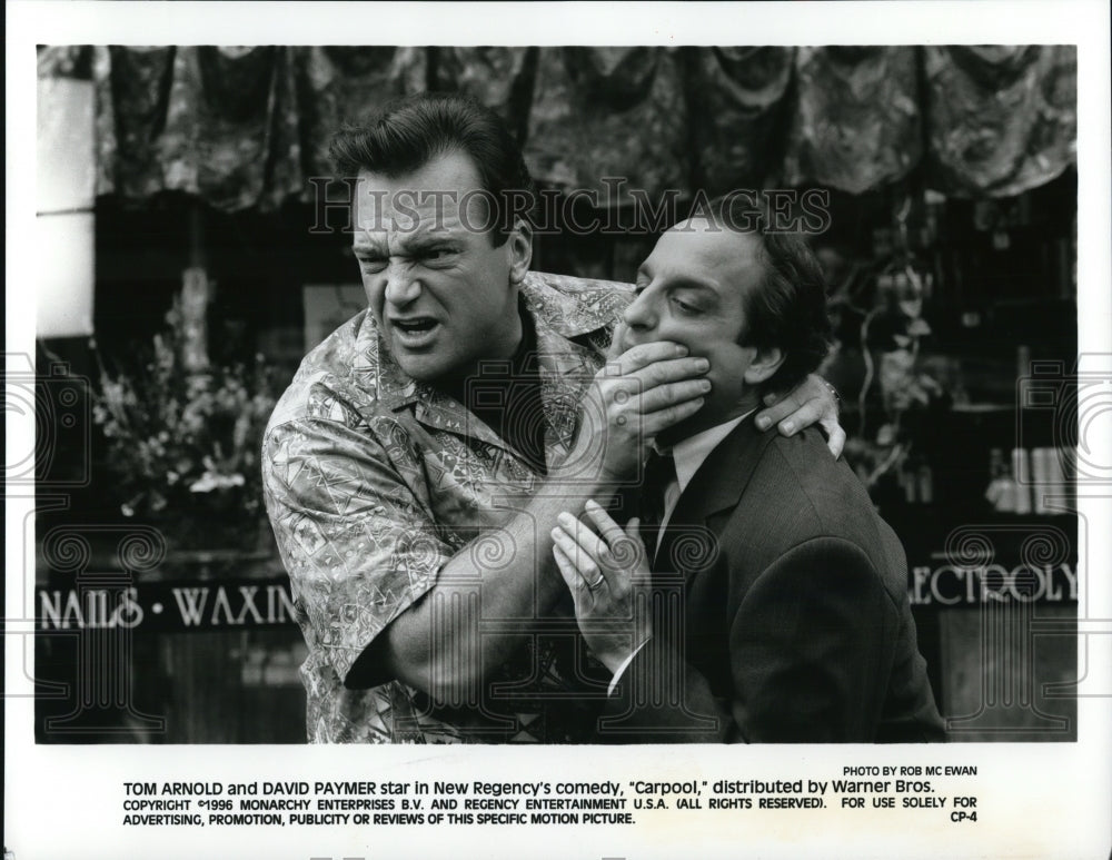 1996 Press Photo Tom Arnold and David Paymer star in Carpool - cvp60603- Historic Images