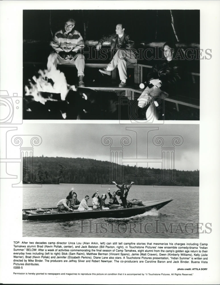 1994 Press Photo Alan Arkin Kevin Pollak Bill Paxton Sam Raimi and Vincent Spano- Historic Images