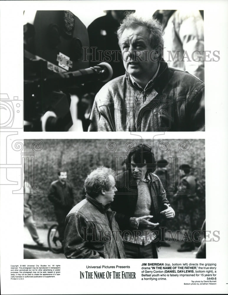 1995 Press Photo Jim Sheridan &amp; Gerry Conlon in In the Name of the Father- Historic Images