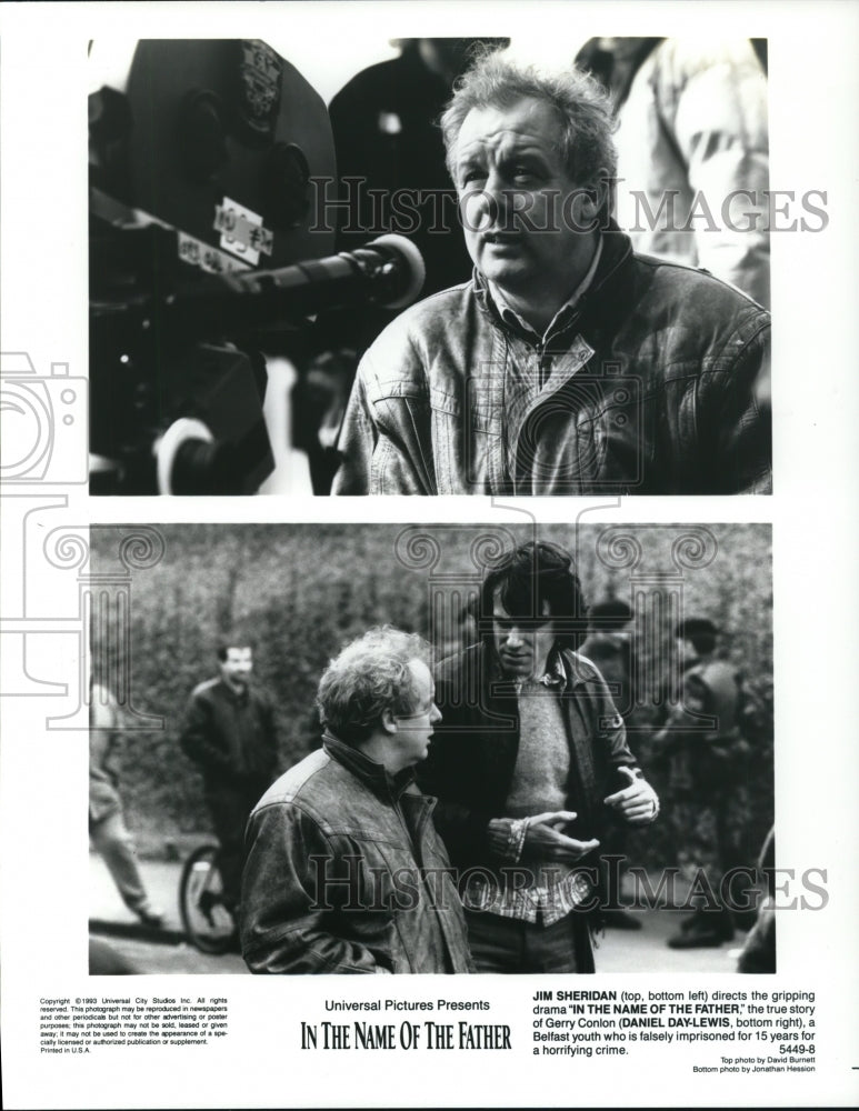 1995 Press Photo Jim Sheridan & Gerry Conlon in In the Name of the Father- Historic Images