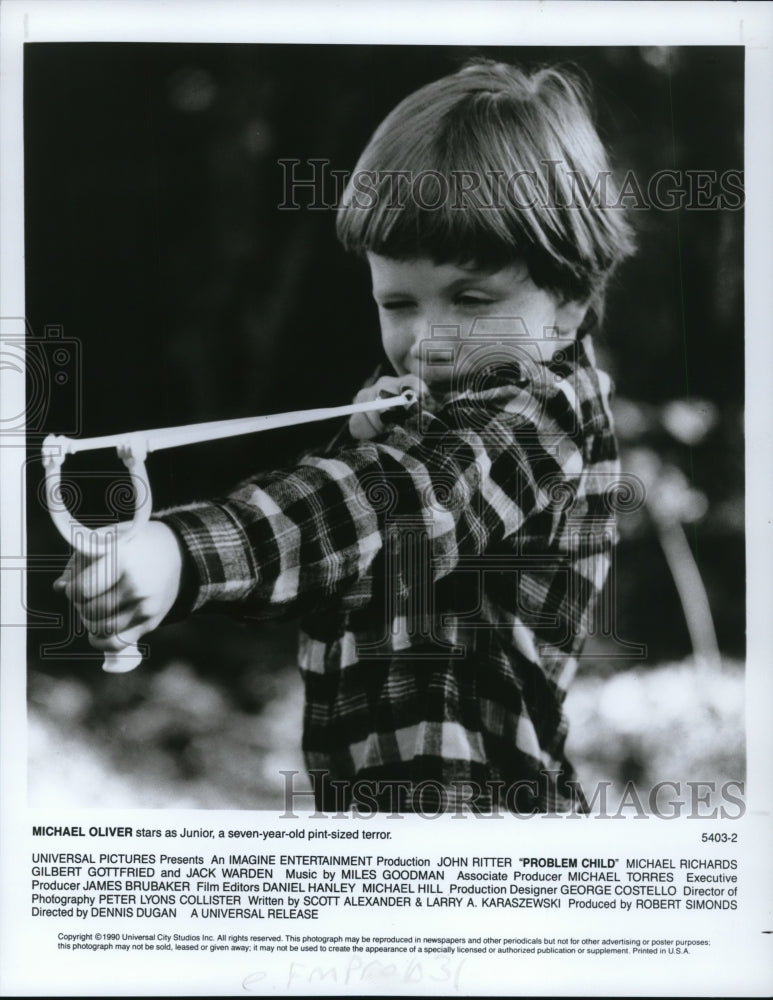 1990 Press Photo Michael Oliver in Problem Child - cvp61083- Historic Images