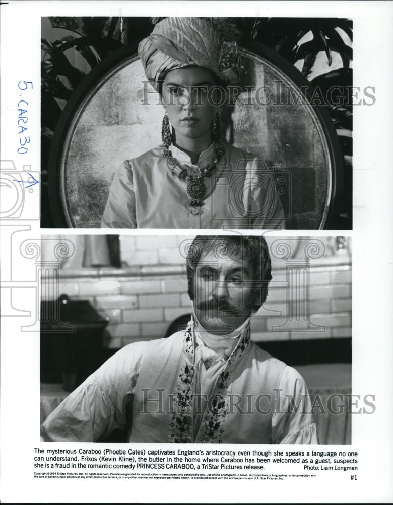 1994 Press Photo Phoebe Cates in Princess Caraboo - cvp61381- Historic Images