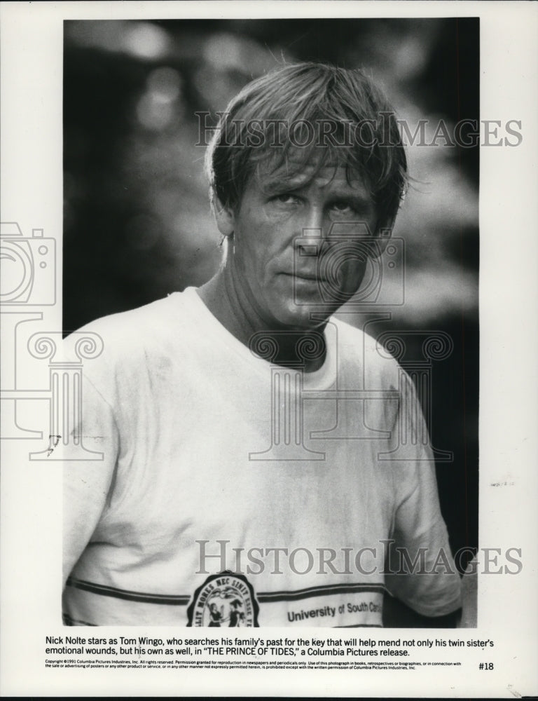 1992 Press Photo Nick Nolte n The Prince of Tides - cvp61399- Historic Images