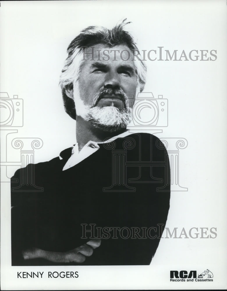 1983 Press Photo Kenny Rogers Music Artist - cvp61771