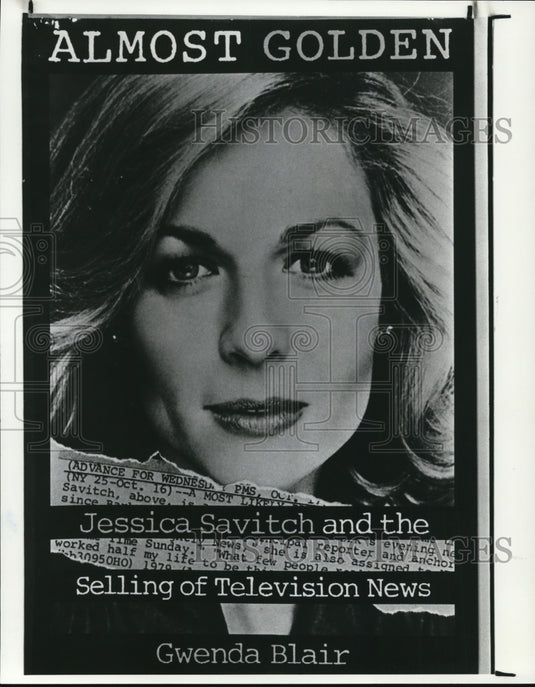 1988 Press Photo Jessica Savitch in Almost Golden - cvp61898- Historic Images