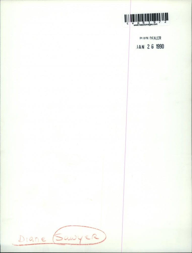 1989 Press Photo Diane Sawyer on Primetime Live - cvp61972