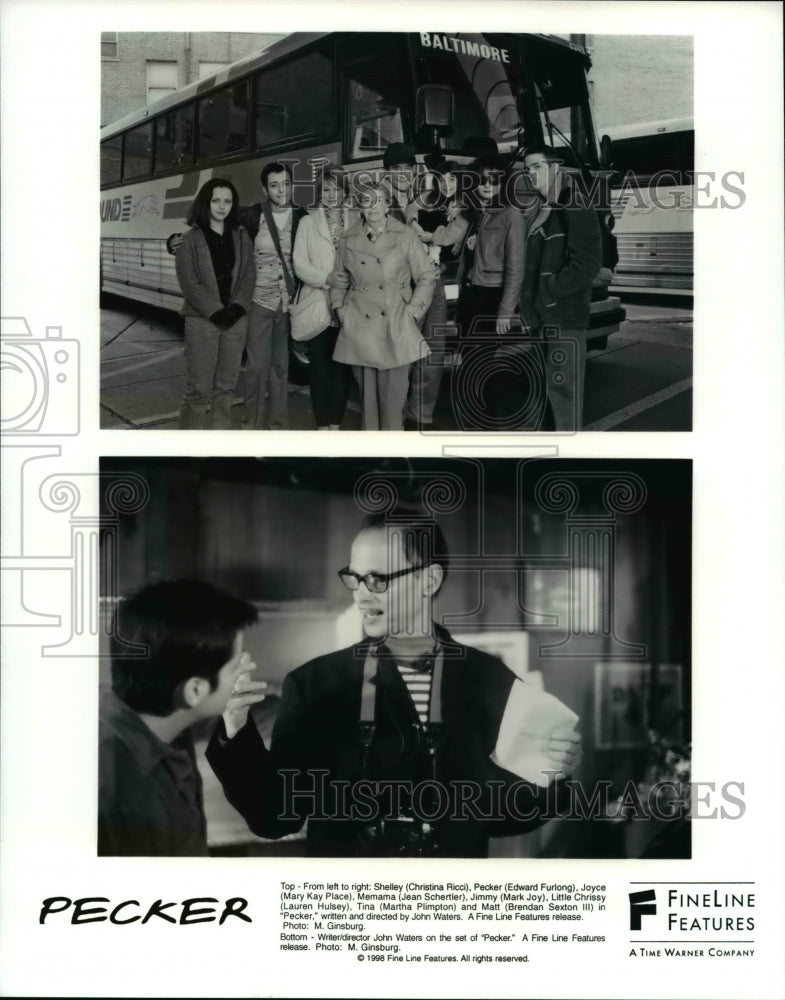 1998 Press Photo Lauren Hulsey, Martha Plimpton &amp; Brendan Sexton III in Pecker- Historic Images