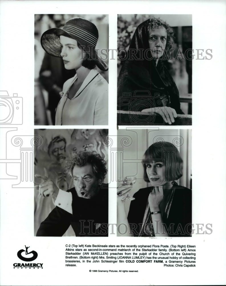 1996 Press Photo Kate Beckinsale Eileen Atkins Ian McKellen and Joanna Lumley- Historic Images