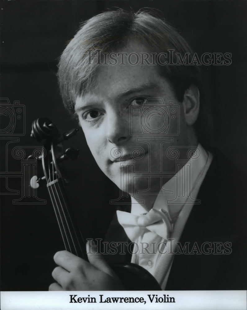 1987 Press Photo Violinist Kevin Lawrence - cvp62500