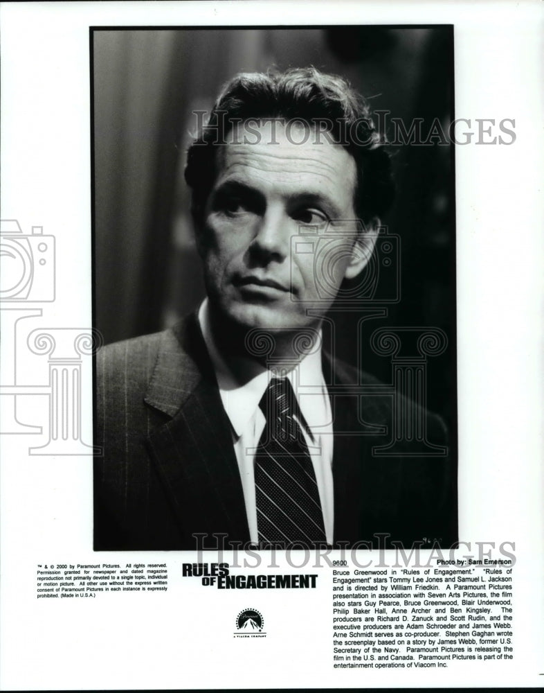 2000 Press Photo Bruce Greenwood in Rules of Engagement - cvp62640- Historic Images