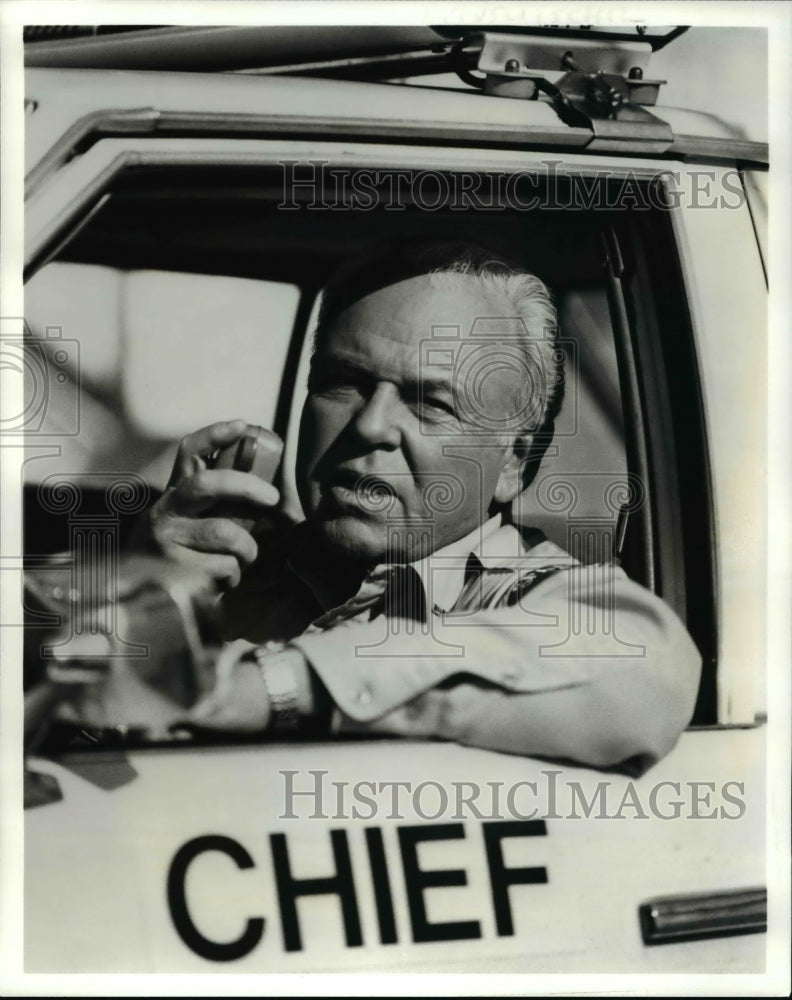 1992 Press Photo Carroll O'Connor In The Heat Of The Night - cvp62922