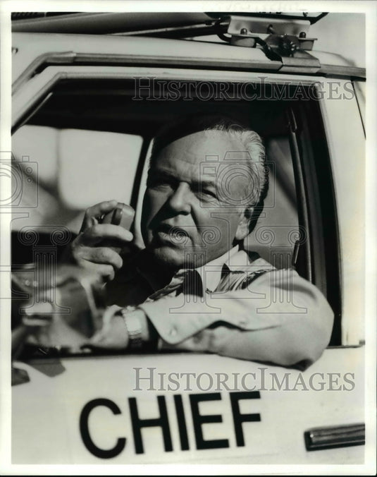 1992 Press Photo Carroll O'Connor In The Heat Of The Night - cvp62922