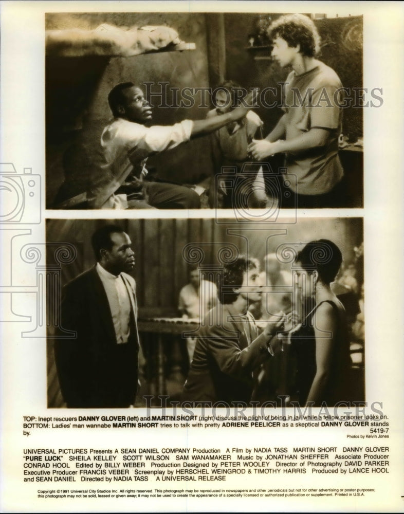 1992 Press Photo Universal Pictures presents Pure Luck with Danny Glover and- Historic Images