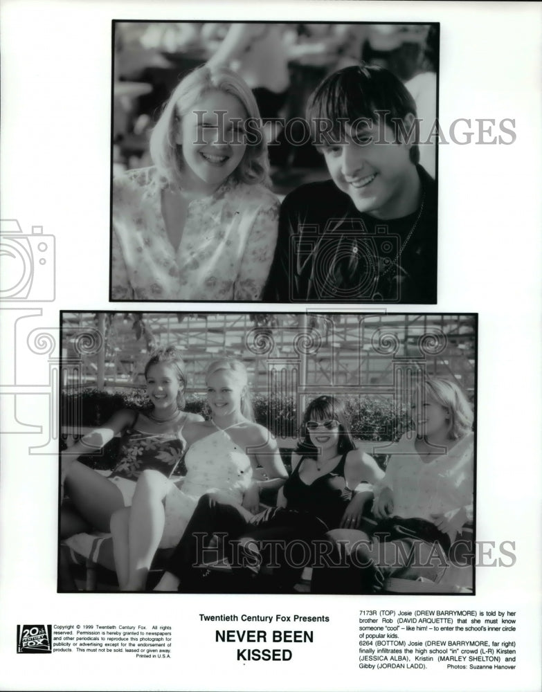 Press Photo Twentieth Century Fox presents Never Been Kissed with Drew- Historic Images