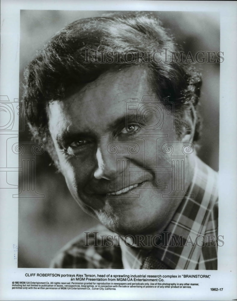 1986 Press Photo Cliff Robertson in Brainstorm - cvp63345- Historic Images