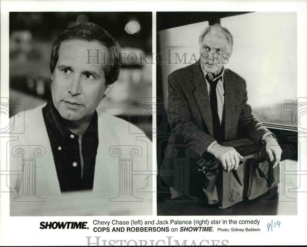 1995 Press Photo Cops And Robbersons Chevy Chase Jack Palance - cvp63947- Historic Images