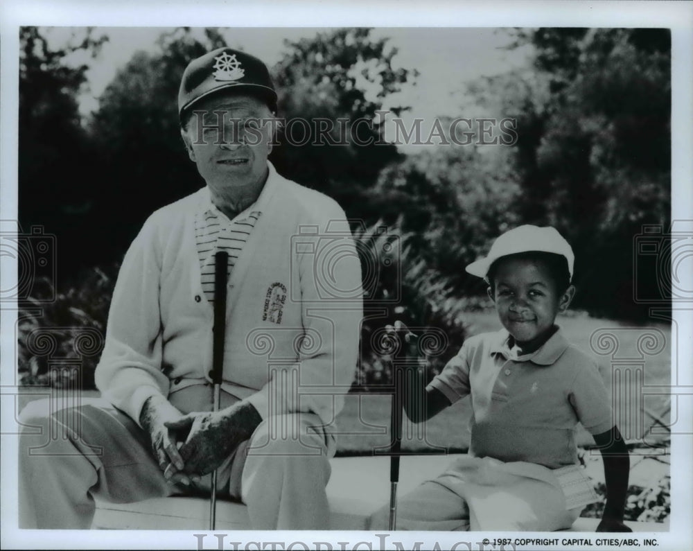 1987 Press Photo Emmanuel Lewis &amp; Bob Hope in Emmanuel Lewis, My Very Own Show- Historic Images