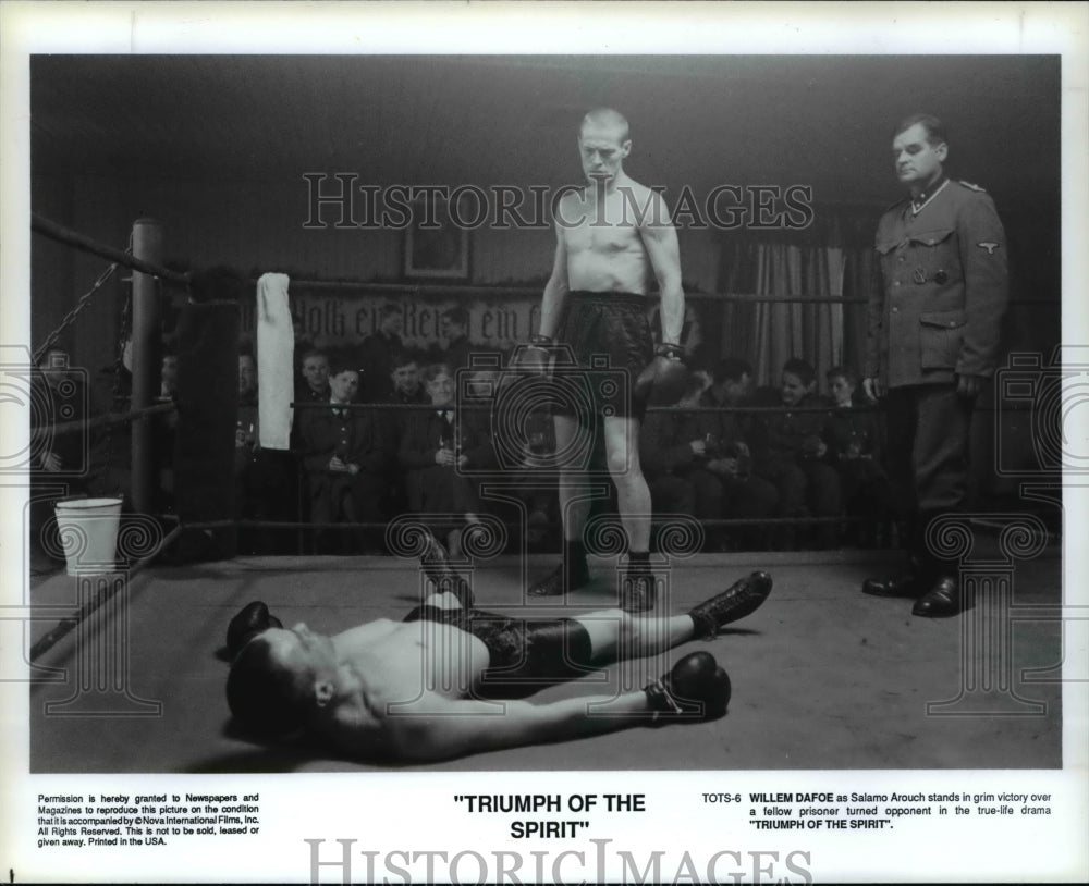 1990 Press Photo Willem Dafoe in Triumph Of The Spirit - cvp64175- Historic Images