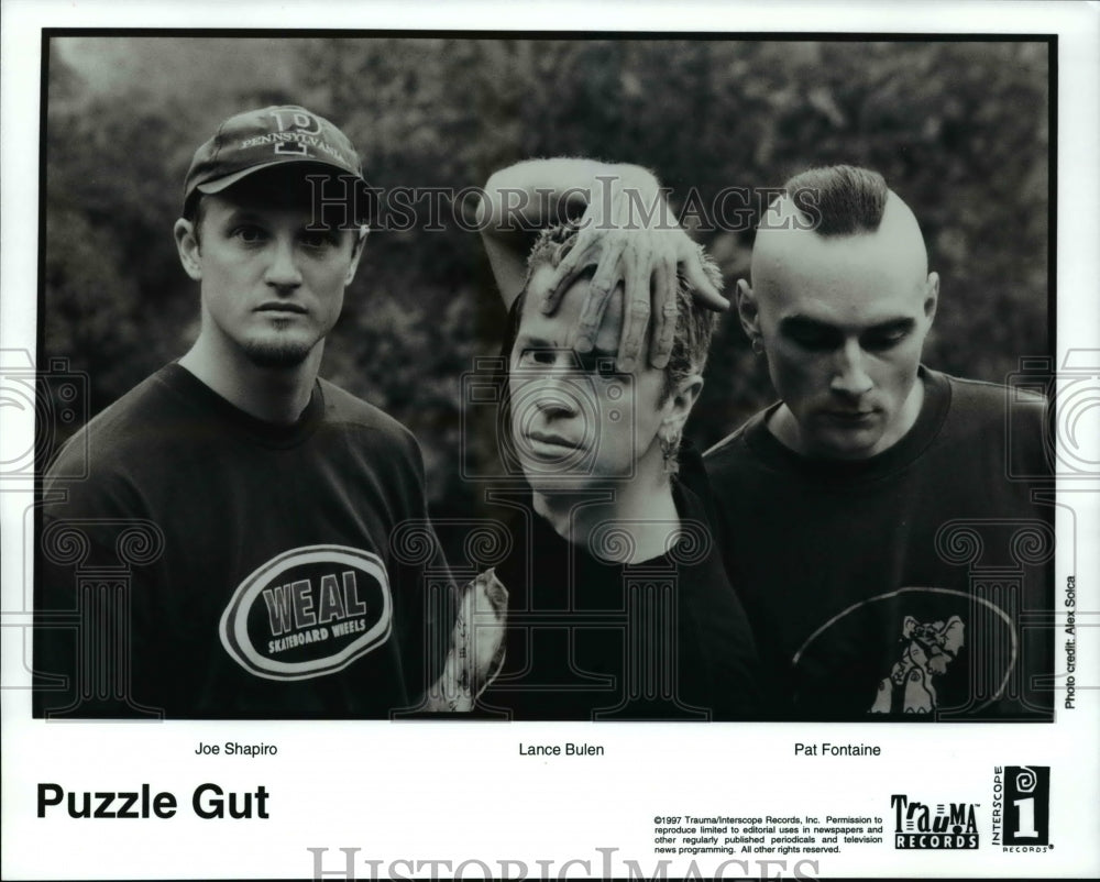 1997 Press Photo Joe Shapiro Lance Bulen and Pat Fontaine of Puzzle Gut