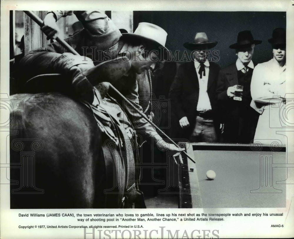 1977 Press Photo James Caan in Another Man, Another Chance - cvp64861- Historic Images