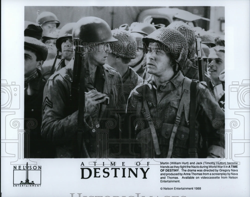 1988 Press Photo William Hurt & Timothy Hutton in A Time Of Destiny - cvp64985- Historic Images