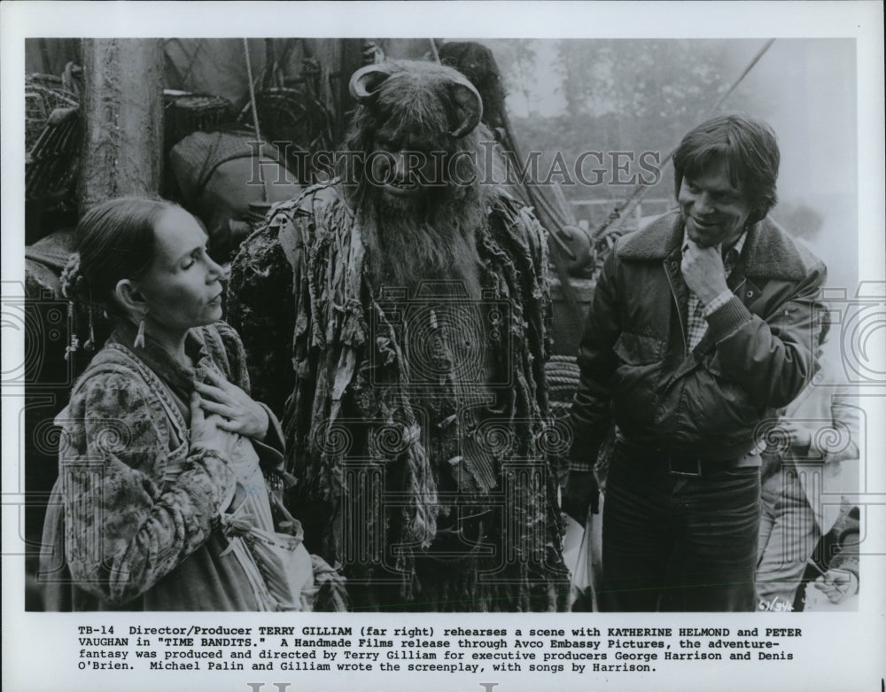 1982 Press Photo Katherine Helmond & Peter Vaughan in Time Bandits - cvp64987