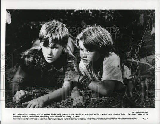 1995 Press Photo Brad Renfro & David Speck in The Client - cvp65148- Historic Images