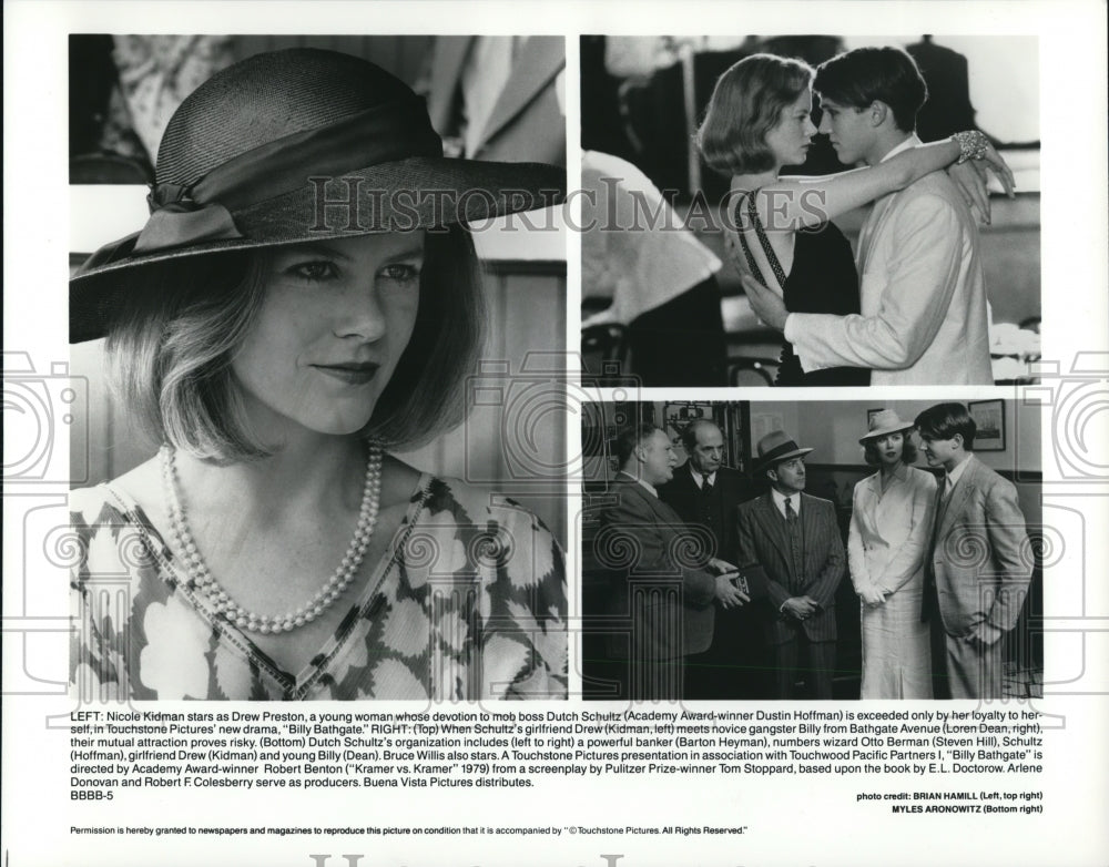 1991 Press Photo Nicole Kidman, Dustin Hoffman in Billy Bathgate - cvp65215- Historic Images