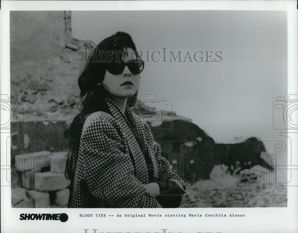 1986 Press Photo Maria Conchita Alonzo in Blood Ties - cvp65244- Historic Images