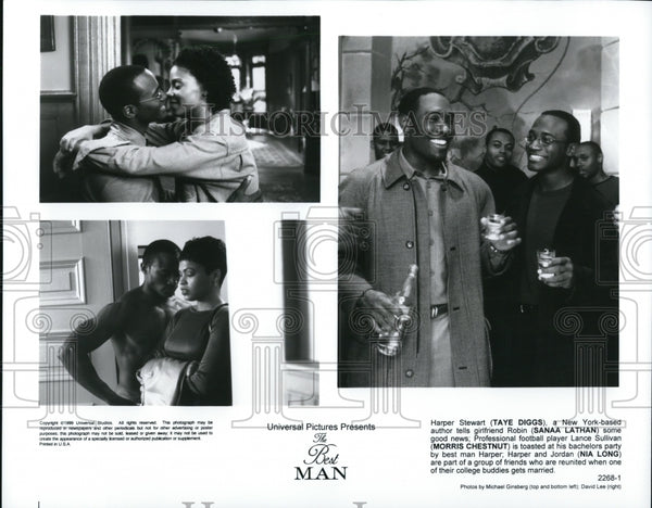 1999 Press Photo Taye Diggs Sanaa Lathan Morris Chestnut Nia Long in ...