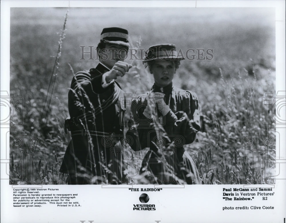 1989 Press Photo Paul McGann and Sammi Davis star in The Rainbow - cvp65434- Historic Images