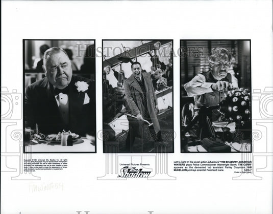 1985 Press Photo Jonathan Winters Tim Curry and Ian McKellen in The Shadow- Historic Images