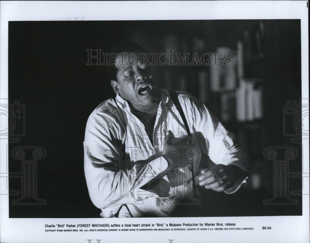 1988 Press Photo Forest Whitaker in Bird - cvp65733- Historic Images