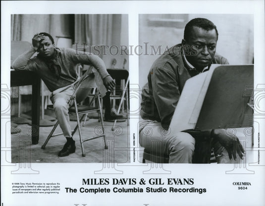 1996 Press Photo Miles David & Gil Evans, The Complete Columbia Studio Recording- Historic Images