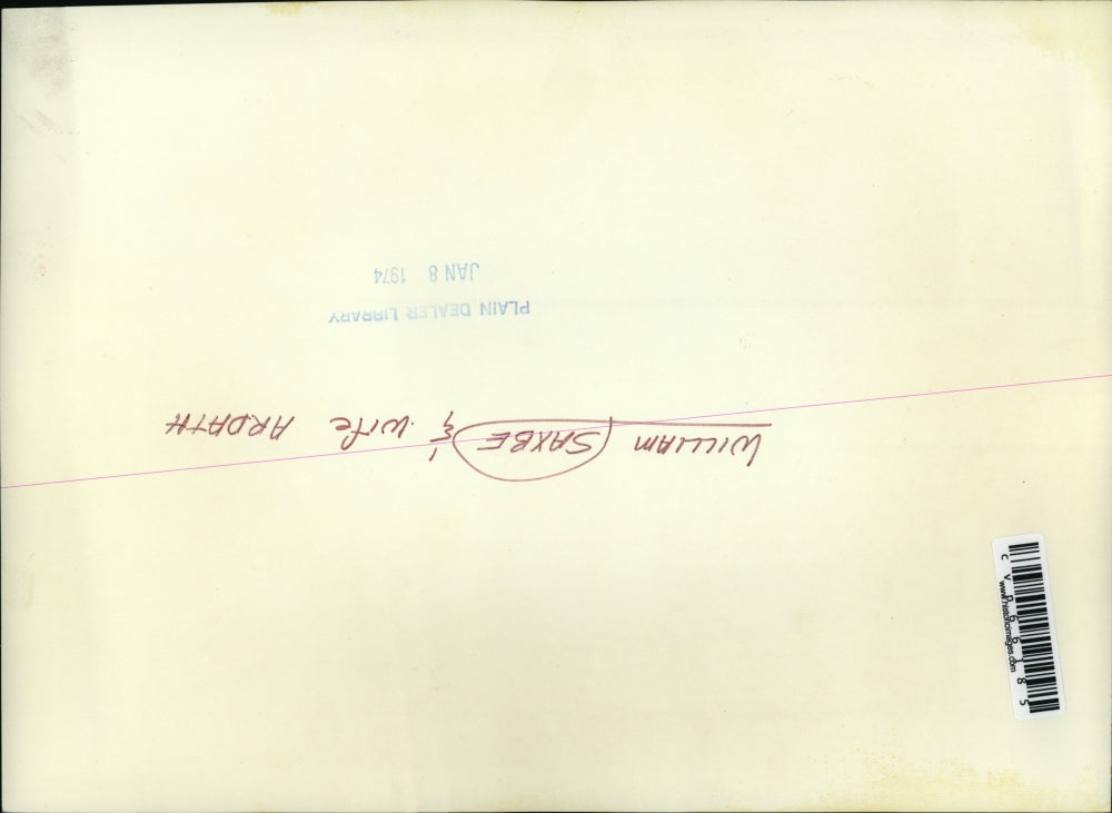 1974 Press Photo William B. Saxbe and wife Ardath - cvp66185