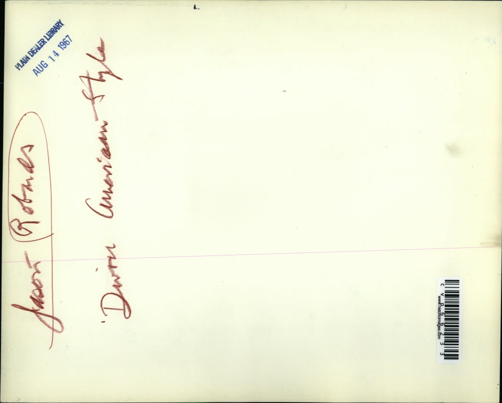 1967 Press Photo Dinner American Style - cvp66233