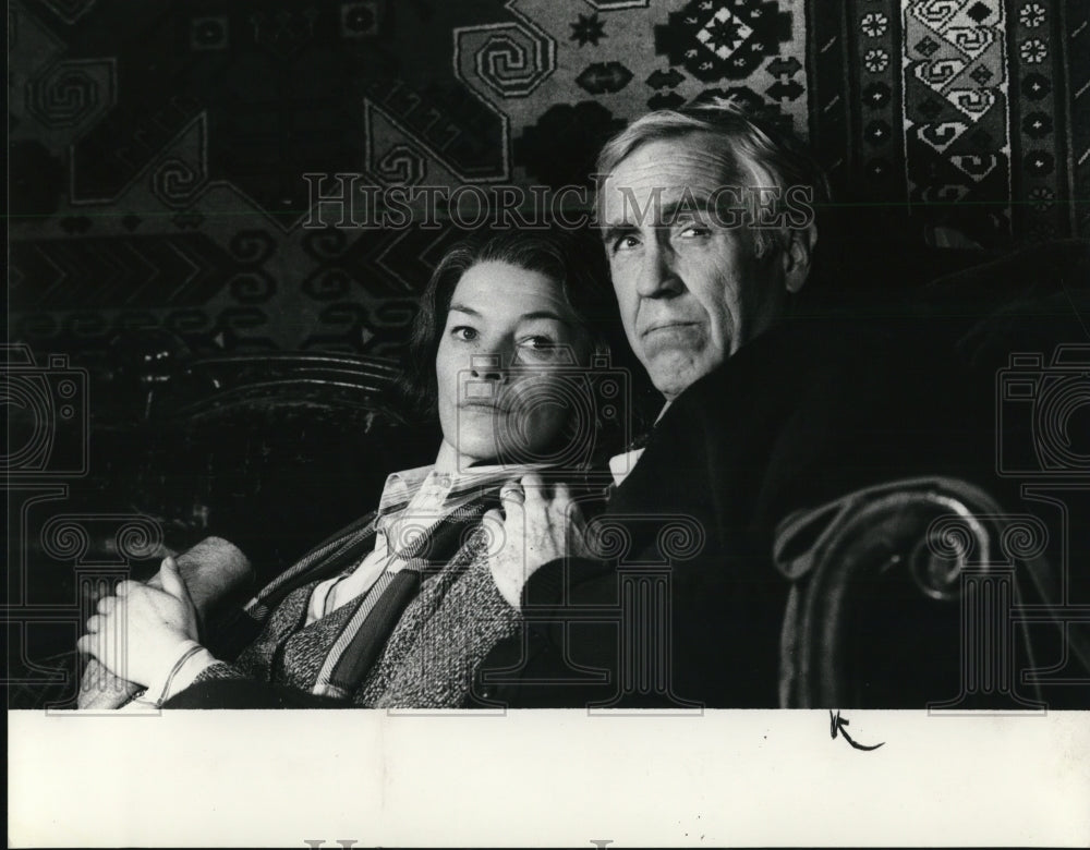 1984 Press Photo Sakharow Jason Robards Glenda Jackson - cvp66236- Historic Images