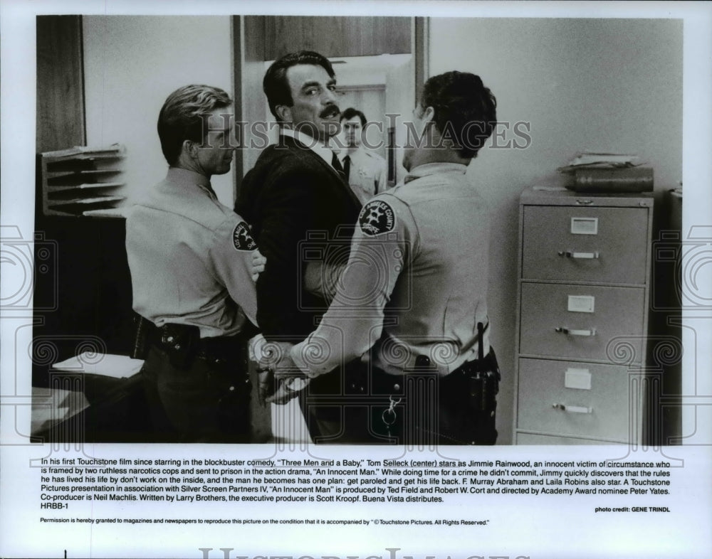 1990 Press Photo Tom Selleck stars as Jimmie Rainwood in An Innocent Man- Historic Images