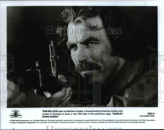 1990 Press Photo Tom Selleckin Quigly Down Under - cvp66551- Historic Images