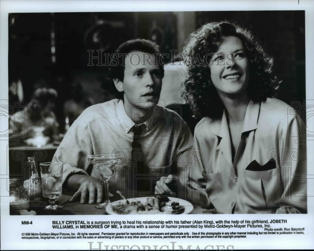 1988 Press Photo Jobeth Williams and Billy Crystal in Memories of Me - cvp66650- Historic Images