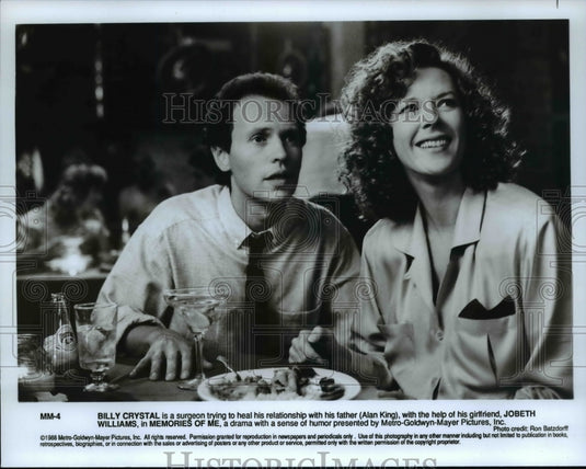 1988 Press Photo Jobeth Williams and Billy Crystal in Memories of Me - cvp66650- Historic Images