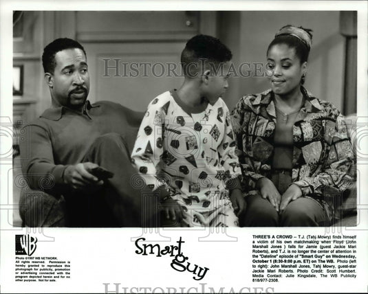 1997 Press Photo Tahj Mowry & John Marshall Jones of Smart Guy - cvp66757- Historic Images