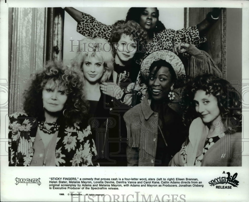 1988 Press Photo Eileen Brennan Helen Slater Melanie Mayron and Loretta Devine- Historic Images