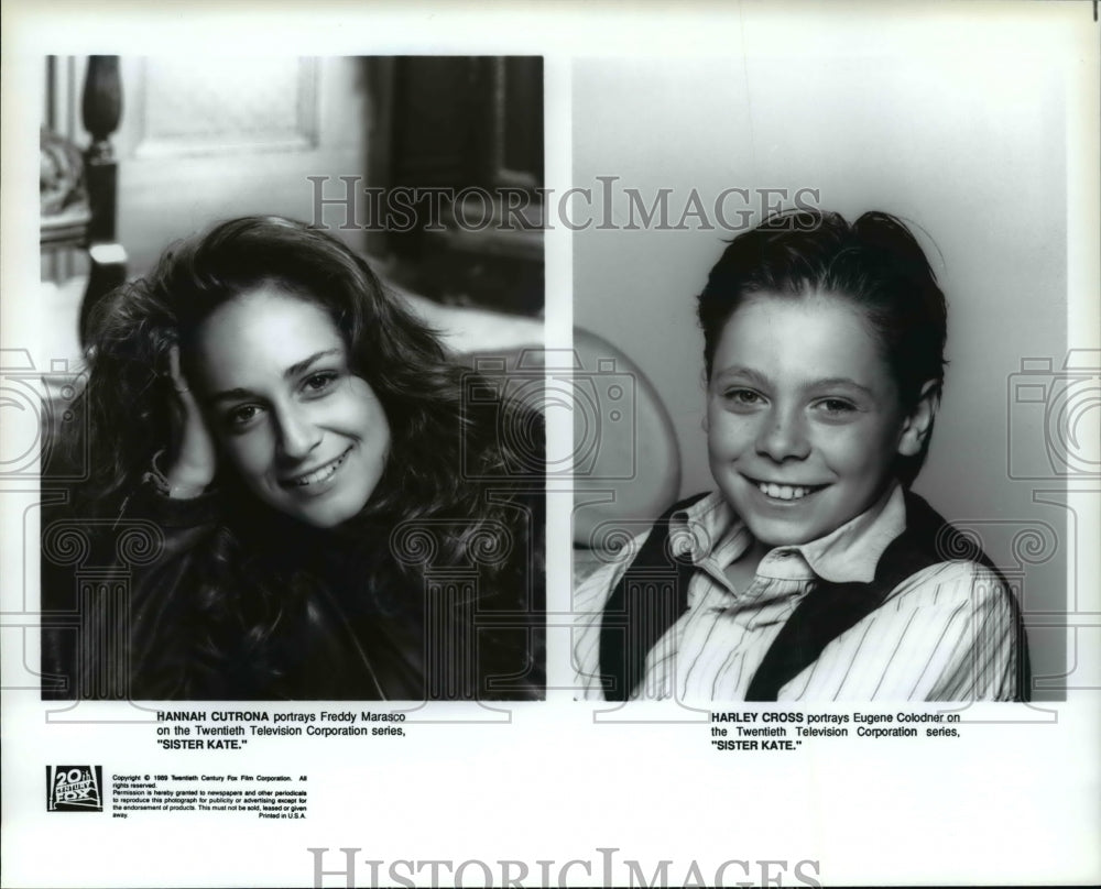 1989 Press Photo Hannah Cutrona and Harley Cross star in Sister Kate - cvp66876- Historic Images