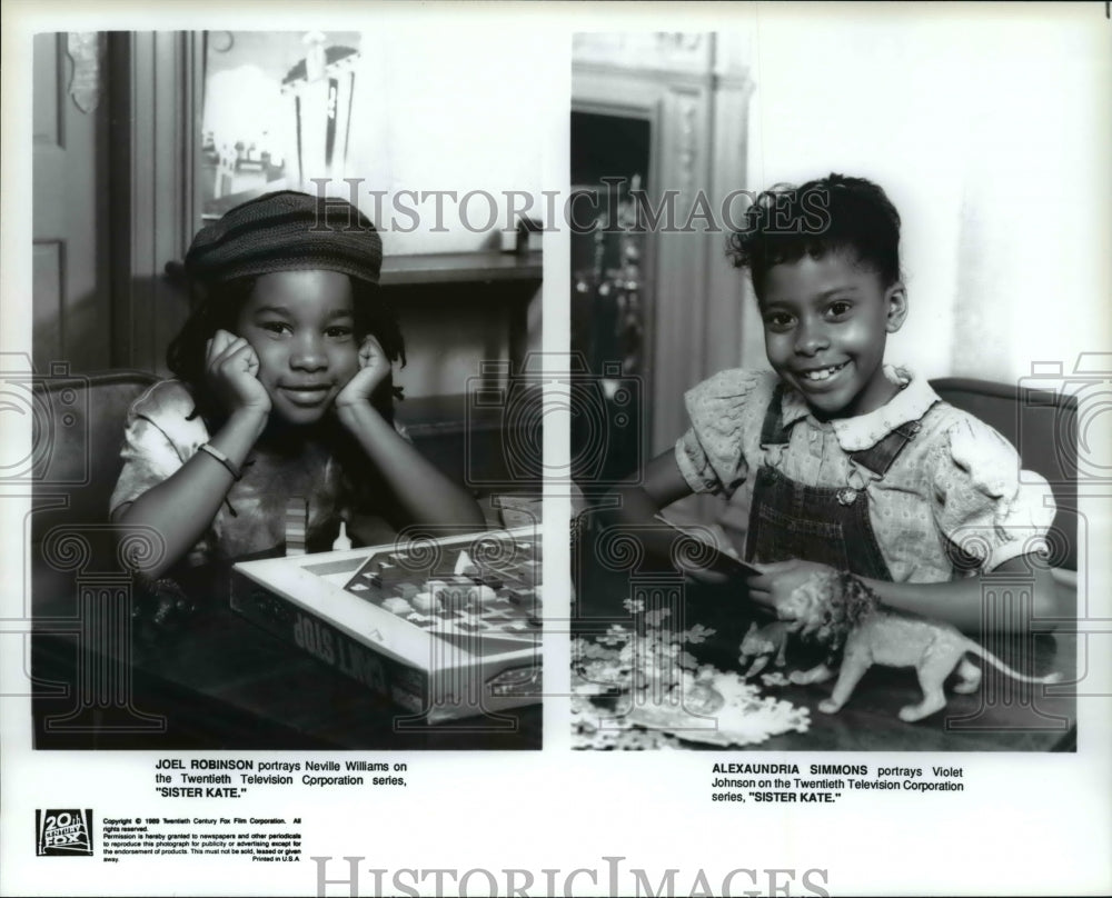 1989 Press Photo Joel Robinson and Alexaundria Simmons star in Sister Kate- Historic Images